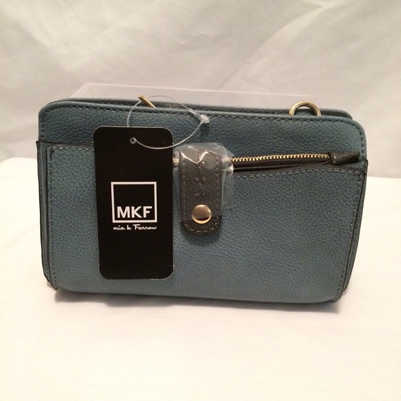 💙NWT MKF Blue 3-in-1 Crossbody & Wallet Set💙 - Picture 2 of 8